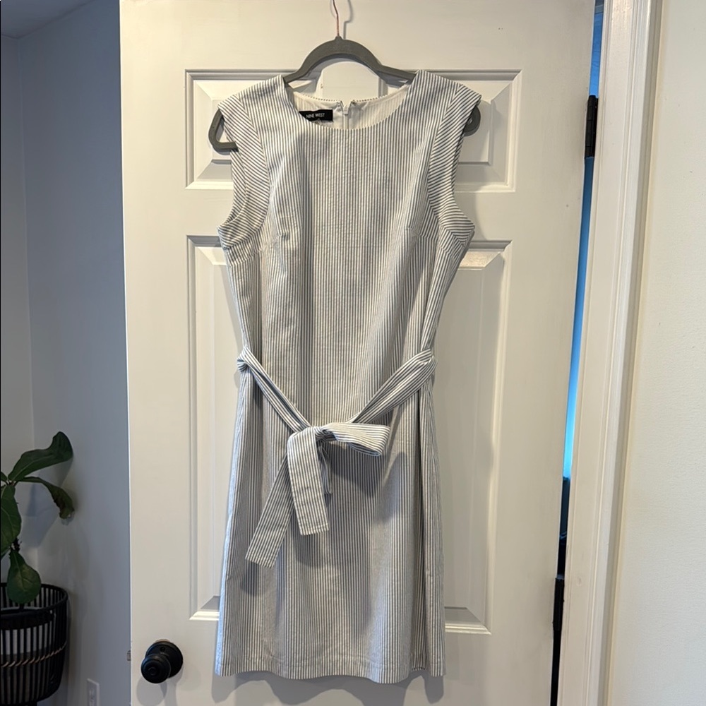 Seersucker Sleeveless Dress